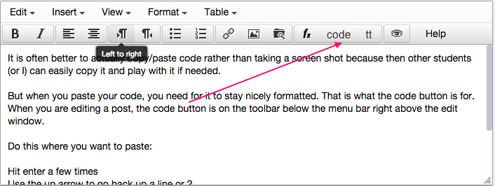 code